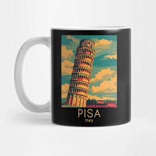 A Vintage Travel Illustration of Pisa - Italy Mug